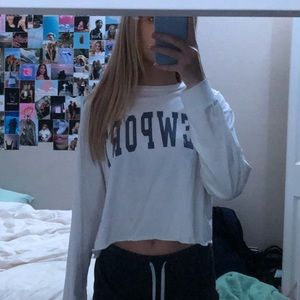 brandy cropped long sleeve